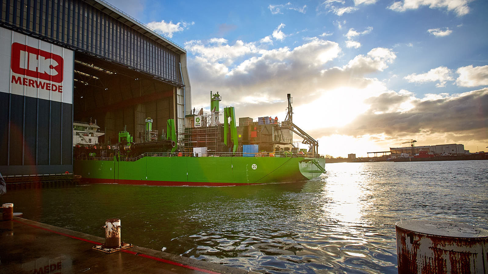 Royal IHC laat tweede LNG-baggerschip te water